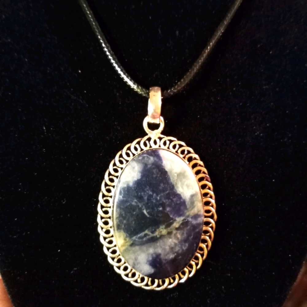 Natural Sodalite Gemstone Necklace
